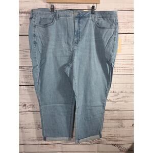 NYDJ Margot Girlfriend Jeans Cool Embrace Kingston Wash Women's 22WP Plus